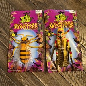 Vintage Imperial‎ Backyard Monsters The World Of Insect Toys Bug Set of 2 New